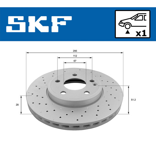 VKBD 80028 V1 - Brake Disc 