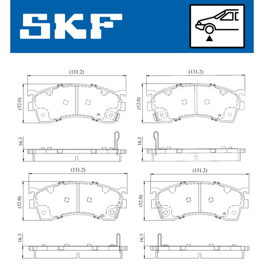 VKBP 81107 A - Brake Pad Set, disc brake 