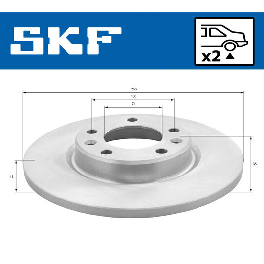 VKBD 90087 S2 - Brake Disc 