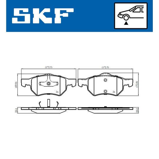 VKBP 80915 - Brake Pad Set, disc brake 