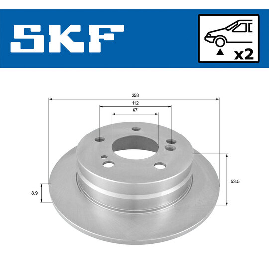 VKBD 80230 S2 - Brake Disc 