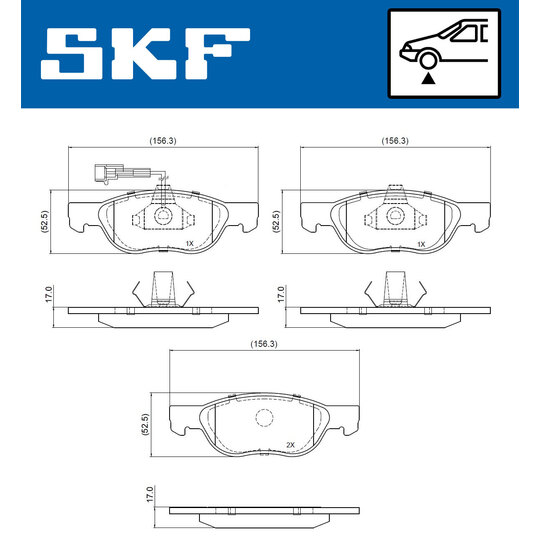 VKBP 80774 E - Brake Pad Set, disc brake 