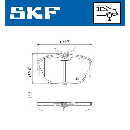 VKBP 90938 - Brake Pad Set, disc brake 