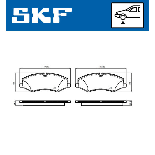 VKBP 80703 - Brake Pad Set, disc brake 