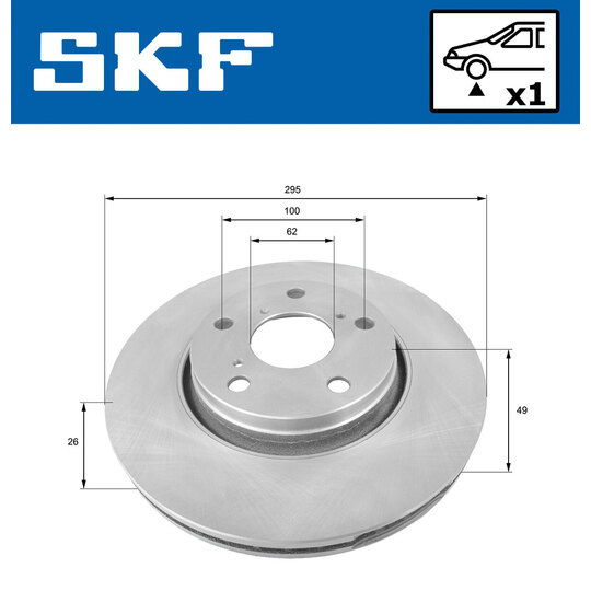 VKBD 80078 V1 - Brake Disc 