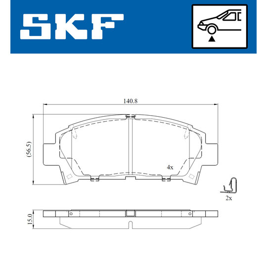 VKBP 80891 A - Brake Pad Set, disc brake 