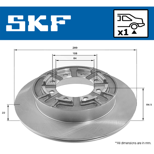 VKBD 90098 S1 - Brake Disc 