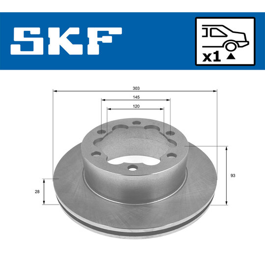 VKBD 90182 V1 - Brake Disc 