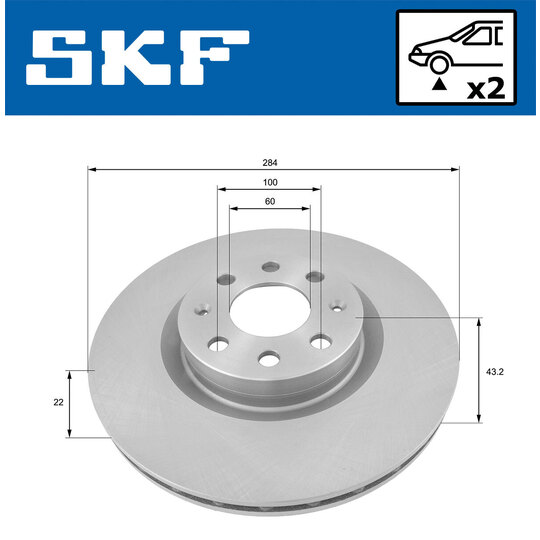 VKBD 80311 V2 - Brake Disc 