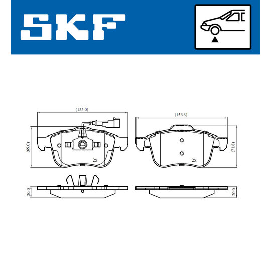 VKBP 81043 E - Brake Pad Set, disc brake 