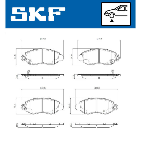 VKBP 80798 A - Brake Pad Set, disc brake 