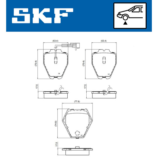 VKBP 81047 E - Brake Pad Set, disc brake 