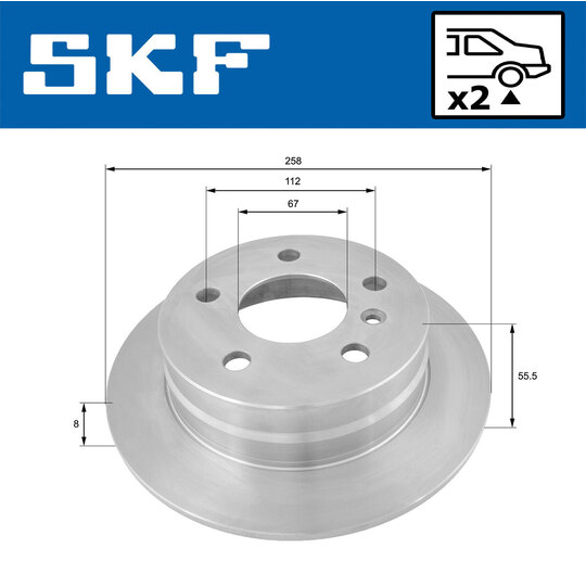 VKBD 90083 S2 - Brake Disc 