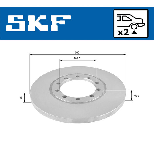 VKBD 90207 S2 - Brake Disc 