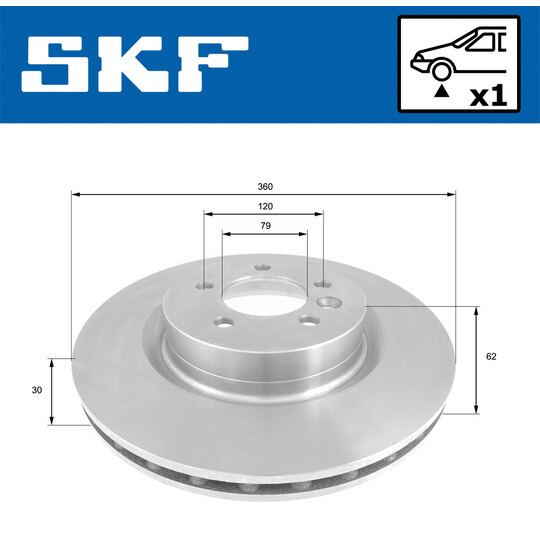 VKBD 80219 V1 - Brake Disc 