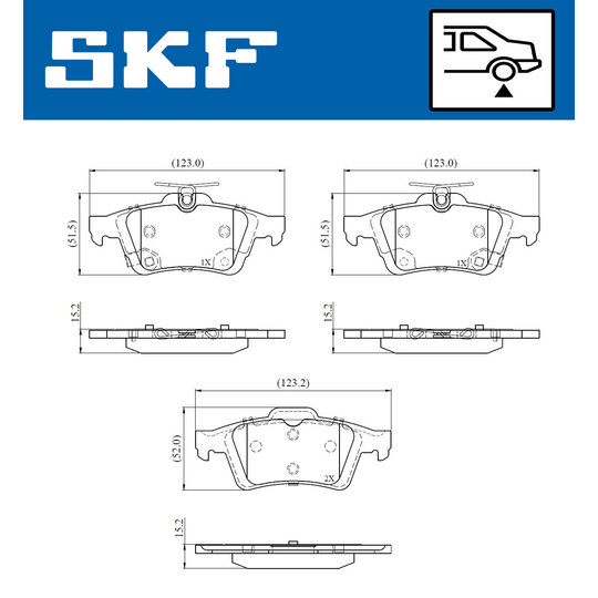 VKBP 90851 A - Brake Pad Set, disc brake 