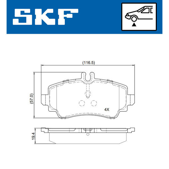 VKBP 80955 - Brake Pad Set, disc brake 