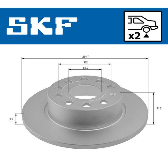 VKBD 90007 S2 - Brake Disc 