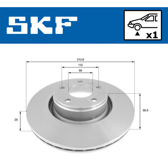 VKBD 80305 V1 - Brake Disc 