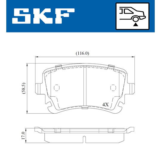 VKBP 90950 - Brake Pad Set, disc brake 