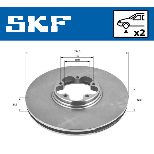 VKBD 80279 V2 - Brake Disc 