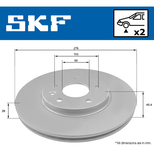 VKBD 80222 V2 - Brake Disc 