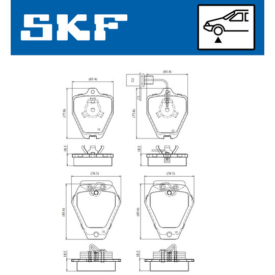 VKBP 81063 E - Brake Pad Set, disc brake 