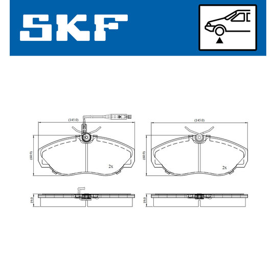 VKBP 80795 E - Brake Pad Set, disc brake 