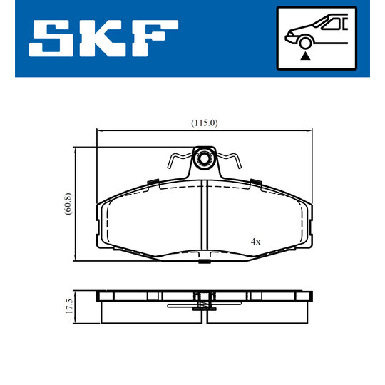 VKBP 80745 - Brake Pad Set, disc brake 