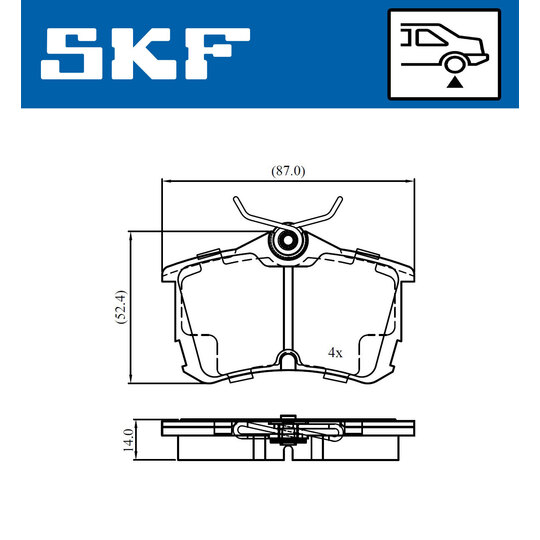 VKBP 90897 A - Brake Pad Set, disc brake 