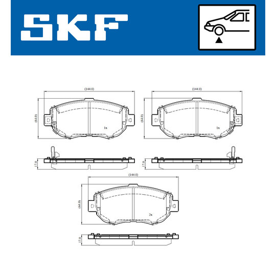 VKBP 81124 A - Brake Pad Set, disc brake 