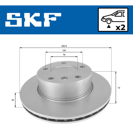 VKBD 80133 V2 - Brake Disc 