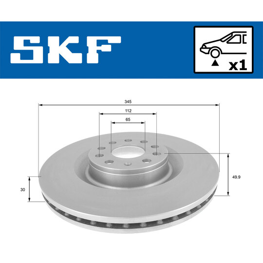 VKBD 80309 V1 - Brake Disc 