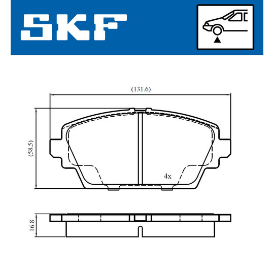 VKBP 81017 - Brake Pad Set, disc brake 