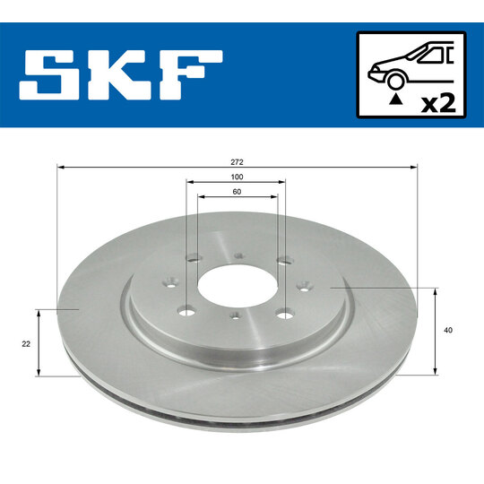 VKBD 80185 V2 - Brake Disc 