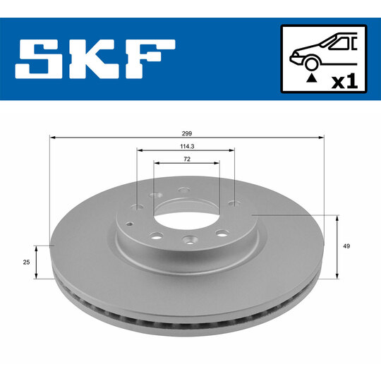 VKBD 80218 V1 - Brake Disc 