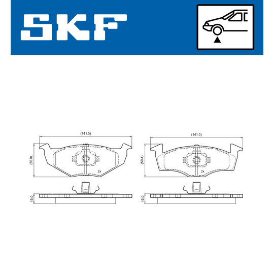 VKBP 80697 - Brake Pad Set, disc brake 