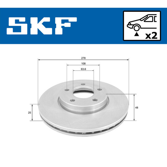 VKBD 80140 V2 - Brake Disc 