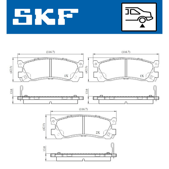 VKBP 90902 A - Brake Pad Set, disc brake 