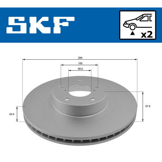 VKBD 80153 V2 - Brake Disc 