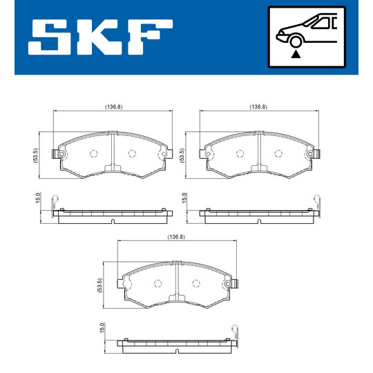 VKBP 80827 A - Brake Pad Set, disc brake 