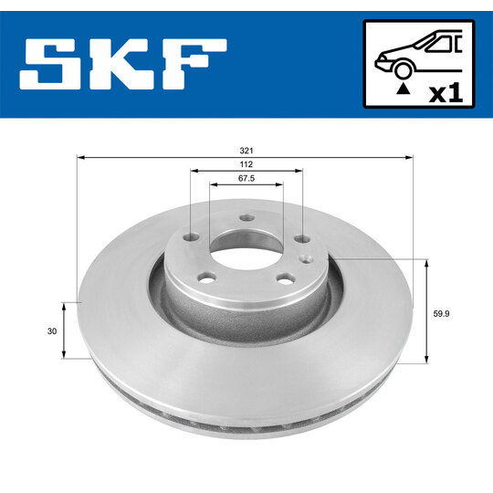 VKBD 80226 V1 - Brake Disc 