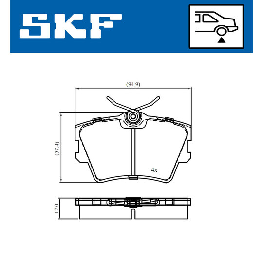 VKBP 90983 - Brake Pad Set, disc brake 