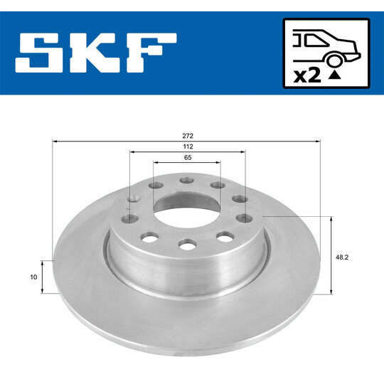 VKBD 90041 S2 - Brake Disc 