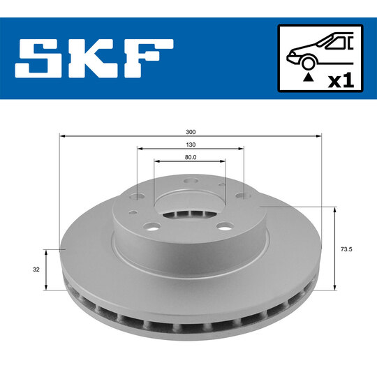 VKBD 80288 V1 - Brake Disc 