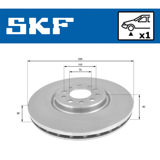 VKBD 80294 V1 - Brake Disc 