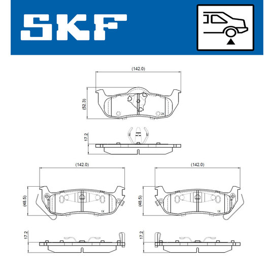 VKBP 90824 A - Brake Pad Set, disc brake 