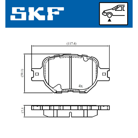 VKBP 81024 - Brake Pad Set, disc brake 