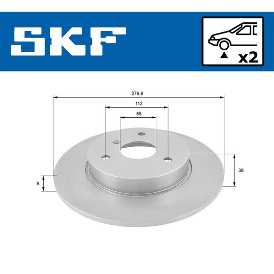 VKBD 80142 S2 - Brake Disc 