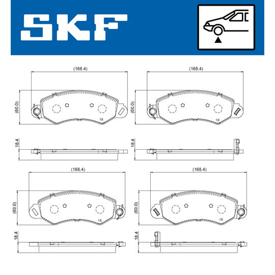 VKBP 80807 A - Brake Pad Set, disc brake 